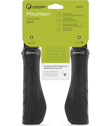 Amazon.com : Brooks England Ergonomic Rubber Bike Grips Black, 130